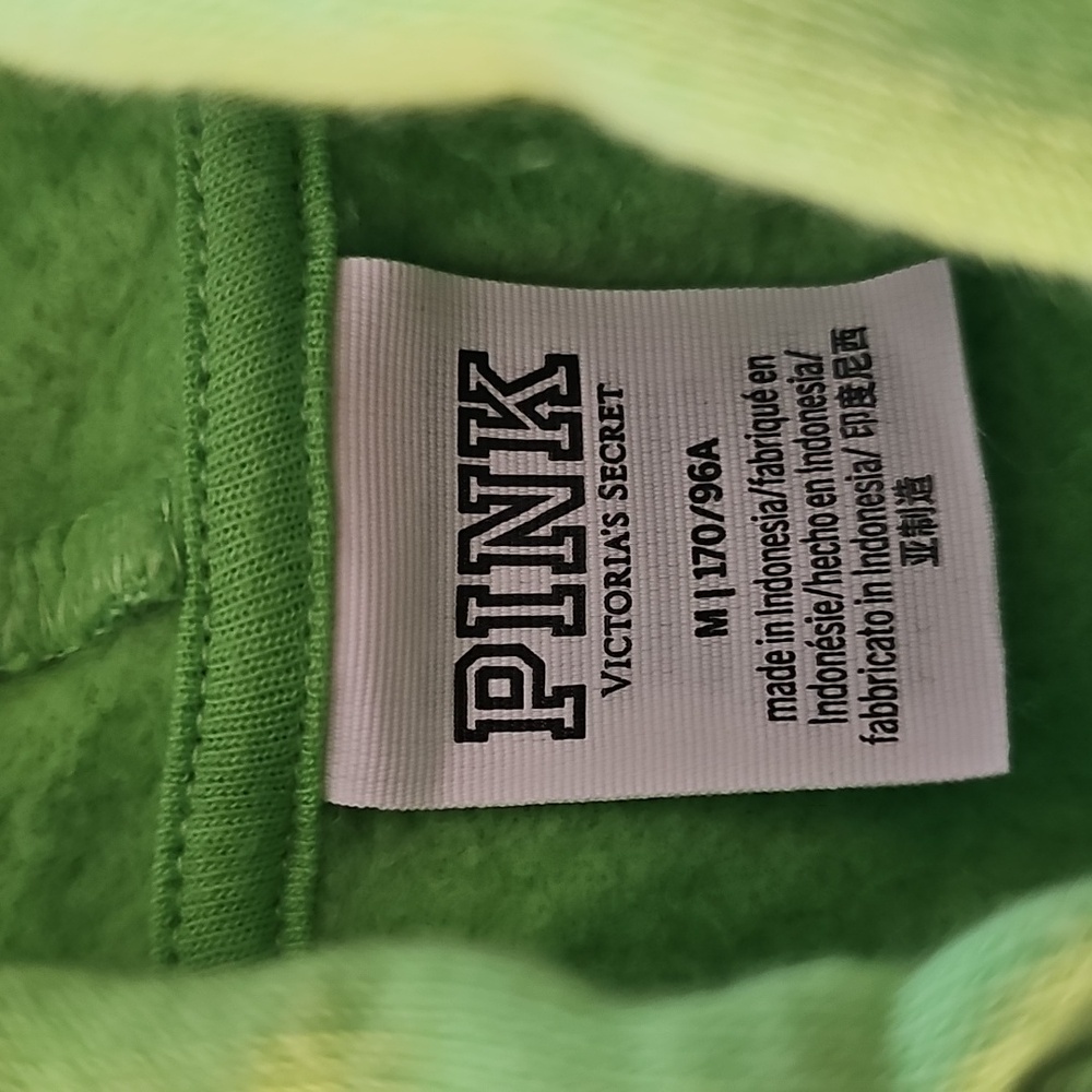 PINK VS Green Hoodie Size M - Picture 3 of 6